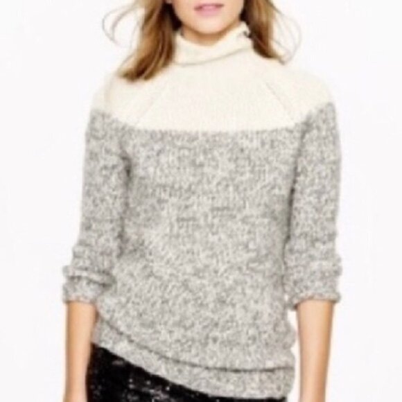 J. Crew Colorblock Wool Sweater - Picture 8 of 10